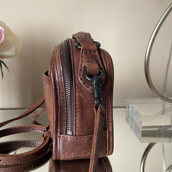 FRYE Melissa Top Handle Leather Crossbody Genuine Leather Bag - Picture 4 of 14